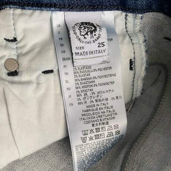 Diesel D-Fayza-T boyfriend jogg jeans size 25 - Picture 6 of 11